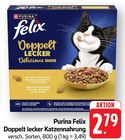 Doppelt lecker Katzennahrung Angebote von Purina Felix bei E center Speyer für 2,79 €