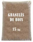 Granules de bois 15kg en promo chez Intermarché Arles à 4,49 €