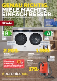 Aktueller EURONICS Prospekt, "GENAU RICHTIG. MIELE MACHT'S EINFACH BESSER.", mit Angeboten der Woche, gültig von 17.09.2025 bis 17.09.2025