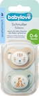 Schnuller Silikon anatomisch, beige/mint, Gr. 1, 0-6 Monate von babylove für 2,45 € bei dm-drogerie markt im Angebot Schnuller Silikon anatomisch, beige/mint, Gr. 1, 0-6 Monate von babylove im aktuellen dm-drogerie markt Prospekt