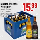 Weissbier von Kloster Andechs für 15,99 € bei Trinkgut im Angebot Weissbier von Kloster Andechs im aktuellen Trinkgut Prospekt