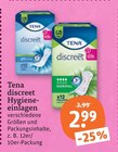 discreet Hygiene-Einlagen von Tena im aktuellen tegut Prospekt für 2,99 €