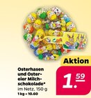 Osterhasen und Ostereier Milchschokolade bei NETTO mit dem Scottie im Burg Prospekt für 1,59 €