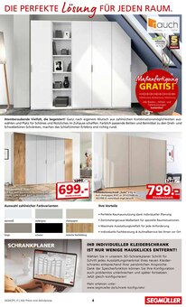 Kleiderschrank im Segmüller Prospekt "Maßanfertigung gratis!" mit 14 Seiten (Ingolstadt)