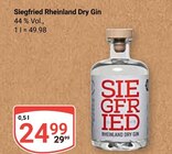 Rheinland Dry Gin im Angebot bei GLOBUS in Viersen Rheinland Dry Gin Angebote von Siegfried bei GLOBUS Viersen für 24,99 €