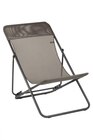 Transat de jardin en acier Maxi graphite LAFUMA MOBILIER - LAFUMA MOBILIER dans le catalogue Leroy Merlin