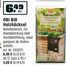 BIO Holzhäcksel bei OBI in Augsburg BIO Holzhäcksel im Angebot bei OBI Augsburg für 6,49 €