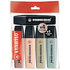 Pack 4 Surligneurs avec 1 Marqueur Noir Stabilo Boss® Original Nature Colors - Stabilo en promo chez Fnac Pack 4 Surligneurs avec 1 Marqueur Noir Stabilo Boss® Original Nature Colors - Stabilo dans le catalogue Fnac