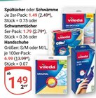 Spültücher im Angebot bei GLOBUS in Wiesbaden Spültücher Angebote von Vileda bei GLOBUS Wiesbaden für 1,49 €