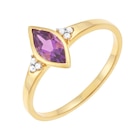 Bague en or jaune et rhodié améthyste marquise et diamants en promo chez E.Leclerc Bague en or jaune et rhodié améthyste marquise et diamants dans le catalogue E.Leclerc