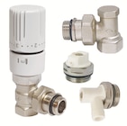 Promo Kit robinet thermostatique équerre 15/21 à 21,99 € dans le catalogue Screwfix à Saint-Étienne-au-Mont