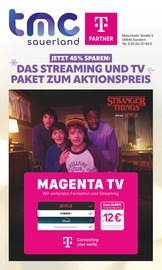 Aktueller TMC Sauerland GmbH Prospekt mit Fernseher, "DAS STREAMING UND TV PAKET ZUM AKTIONSPREIS", Seite 1