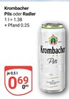 Aktuelles Pils oder Radler Angebot bei GLOBUS in Trier ab 0,69 €