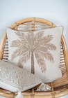 Coussin palmier en coton - BOHO SOUL en promo chez B&M Paris à 8,99 €