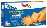 BISCOTTES NATURE SANS HUILE DE PALME - NETTO dans le catalogue Netto
