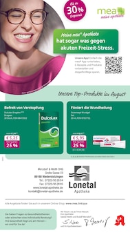 Aktueller mea - meine apotheke Prospekt "Unsere August-Angebote" für Niederstotzingen Aktueller mea - meine apotheke Prospekt für Niederstotzingen mit Seiten