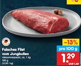 Aktuelles Falsches Filet vom Jungbullen Angebot bei Netto Marken-Discount in Chemnitz ab 1,29 €