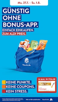 ALDI SÜD Prospekt der aktuellen Woche, gültig von 27.07.2026 bis 01.08.2026 Aktueller ALDI SÜD Prospekt "Gutes für Alle." mit 30 Seiten