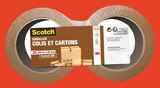 Lot de 2 rubans d'emballage 100mx48mm havane - SCOTCH en promo chez Intermarché Béziers à 5,99 €