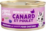 Morceaux en sauce pour chatons Canard et Poulet - EDGARD & COOPER dans le catalogue Géant Casino