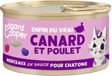 Morceaux en sauce pour chatons Canard et Poulet - EDGARD & COOPER en promo chez Géant Casino Morceaux en sauce pour chatons Canard et Poulet - EDGARD & COOPER dans le catalogue Géant Casino