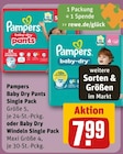 Baby Dry Pants oder Windeln Single Pack von Pampers für 7,99 € bei REWE im Angebot Baby Dry Pants oder Windeln Single Pack von Pampers im aktuellen REWE Prospekt
