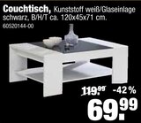 Couchtisch Angebot in Zwischendeich Couchtisch im aktuellen Prospekt bei tejo's SB Lagerkauf in Zwischendeich