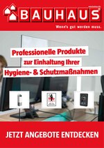 BAUHAUS Prospekt für Heinsberg mit 1 Seiten BAUHAUS Prospekt für Heinsberg: "Professionelle Produkte zur Einhaltung Ihrer Hygiene- & Schutzmaßnahmen", 1 Seiten, 08.04.2021 - 25.04.2021