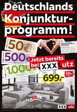 XXXLutz Möbelhäuser Prospekt für Kissenbrück mit 4 Seiten XXXLutz Möbelhäuser Prospekt für Kissenbrück: "Deutschlands Konjunkturprogramm!", 4 Seiten, 27.06.2020 - 12.07.2020