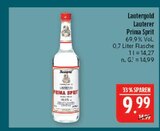 Aktuelles Lauterer Prima Sprit Angebot bei Marktkauf in Leipzig ab 9,99 €