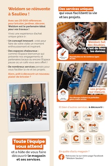 Catalogue Weldom de la semaine "ON A TOUT CHANGÉ MÊME L'ADRESSE SAULIEU 37 RUE GRILLOT" avec 20 pages, valide du 04/03/2026 au 31/03/2026 pour Saulieu et alentours Prospectus Weldom de la semaine "ON A TOUT CHANGÉ MÊME L'ADRESSE SAULIEU 37 RUE GRILLOT" avec 20 pages, valide du 04/03/2026 au 31/03/2026 pour Saulieu et alentours