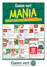 Gamm Vert Catalogue "Mania", 4 pages, Saint-Jean-de-Thurigneux,  22/03/2023 - 02/04/2023