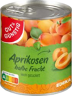 Aprikosen halbe Frucht gezuckert von Gut & Günstig für 1,69 € bei Marktkauf im Angebot Aprikosen halbe Frucht gezuckert von Gut & Günstig im aktuellen Marktkauf Prospekt