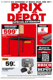 Pergola Angebote im Prospekt "PRIX DÉPÔT SPÉCIAL EXTÉRIEUR" von Brico Dépôt auf Seite 1