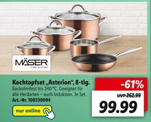 Kochtopfset „Asterion“, 8-tlg. Angebot in Oschersleben (Bode) im aktuellen Prospekt bei Lidl in Oschersleben (Bode)