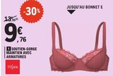 Soutien-gorge maintien avec armatures - Tissaia - E.Leclerc à Aubervilliers Soutien-gorge maintien avec armatures - Tissaia en promo chez E.Leclerc Aubervilliers à 9,76 €
