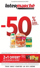 Catalogue Supermarchés Intermarché Contact en cours à Plouescat et alentours, "-50% DE REMISE IMMÉDIATE SUR LE 2ÈME", 20 pages, 14/04/2026 - 26/04/2026