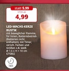 LED-WACHS-KERZE RUSTIK bei BBM Baumarkt im Bassum Prospekt für 4,99 €
