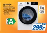 Aktuelles gorenje Waschmaschine WNHEI74SAPS/DE Angebot bei famila Nordost in Langenhagen ab 299,00 €