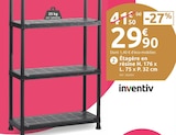 Étagère en résine - INVENTIV en promo chez Mr. Bricolage Aix-en-Provence à 29,90 €