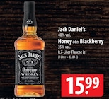 Jack Daniel's, Honey oder Blackberry im Angebot bei famila Nordost in Neustadt Jack Daniel's, Honey oder Blackberry Angebote bei famila Nordost Neustadt für 15,99 €