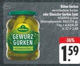 nah und gut Hahnbach - Gewürzgurken Angebot im Prospekt Gewürzgurken bei nah und gut im Hahnbach Prospekt für 1,59 €