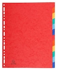 Intercalaires 12 positions A4 maxi Exacompta Carte lustré Véritable souple - Exacompta - Fnac à Béziers Intercalaires 12 positions A4 maxi Exacompta Carte lustré Véritable souple - Exacompta en promo chez Fnac Béziers à 2,99 €