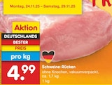 Schweine-Rücken bei Netto Marken-Discount im Prospekt "" für 4,99 €