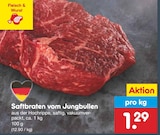 Aktuelle Rindfleisch Angebote bei Netto Marken-Discount in Jena Aktuelles Saftbraten vom Jungbullen Angebot bei Netto Marken-Discount in Jena ab 1,29 €