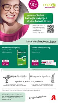 Aktueller mea - meine apotheke Prospekt "Unsere August-Angebote" Seite 1 von 4 Seiten für Mainz