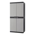 Armoire haute en résine gris 190X89X54 cm "LIANE" en promo chez Brico Dépôt Saint-Ouen à 129,00 €