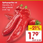 Aktuelle Paprika Angebote bei Netto Marken-Discount in Halle (Saale) Aktuelles Spitzpaprika rot Angebot bei Netto Marken-Discount in Halle (Saale) ab 1,79 €