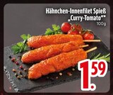 Hähnchen-Innenfilet Spieß Curry-Tomato Angebote bei EDEKA Ravensburg für 1,59 €