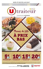 Prospectus U Express à Tours, "Menus de fête à prix bas", 48 pages de promos valables du 19/11/2024 au 31/12/2024